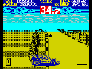 WEC Le Mans screenshot 3 for ZX Spectrum